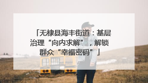 无棣县海丰街道：基层治理“向内求解”，解锁群众“幸福密码”