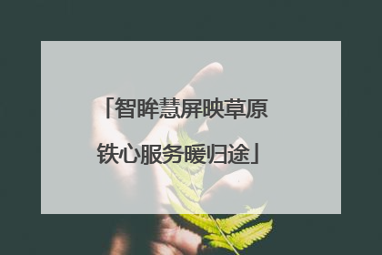 智眸慧屏映草原 铁心服务暖归途