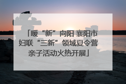 暖“新”向阳 襄阳市妇联“三新”领域夏令营亲子活动火热开展