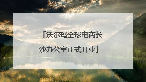 沃尔玛全球电商长沙办公室正式开业