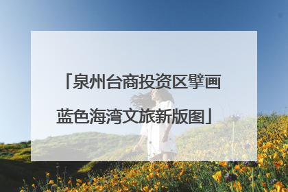 泉州台商投资区擘画蓝色海湾文旅新版图