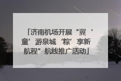 济南机场开展“翼‘童’游泉城‘粽’享新航程”航线推广活动