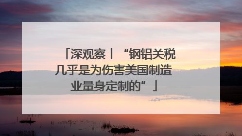 深观察丨“钢铝关税几乎是为伤害美国制造业量身定制的”