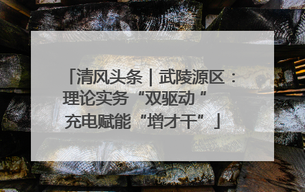 清风头条｜武陵源区：理论实务“双驱动 ” 充电赋能“增才干”