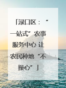 渌口区：“一站式”农事服务中心 让农民种地“不操心”