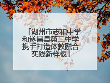 湖州市志和中学和遂昌县第三中学携手打造体教融合实践新样板