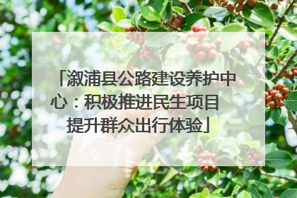 溆浦县公路建设养护中心：积极推进民生项目 提升群众出行体验