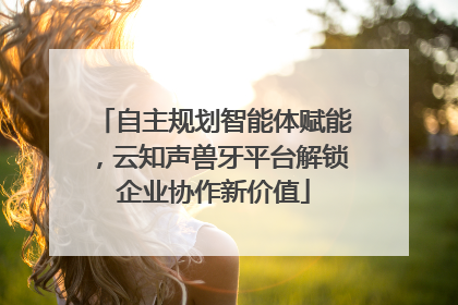 自主规划智能体赋能，云知声兽牙平台解锁企业协作新价值