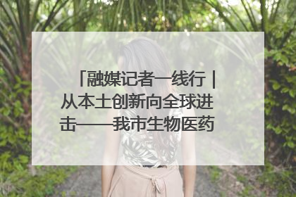 融媒记者一线行｜从本土创新向全球进击——我市生物医药产业破茧突围