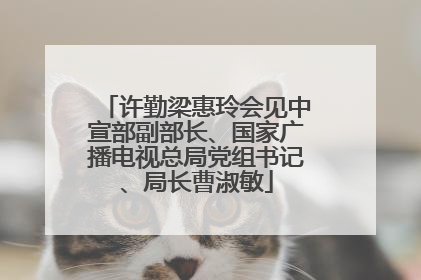 许勤梁惠玲会见中宣部副部长、国家广播电视总局党组书记、局长曹淑敏