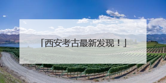 西安考古最新发现！
