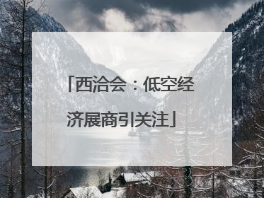 西洽会：低空经济展商引关注