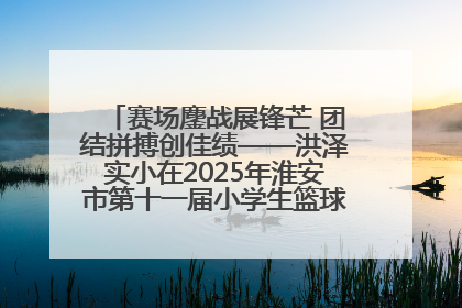 赛场鏖战展锋芒 团结拼搏创佳绩——洪泽实小在2025年淮安市第十一届小学生篮球比赛中再获佳绩
