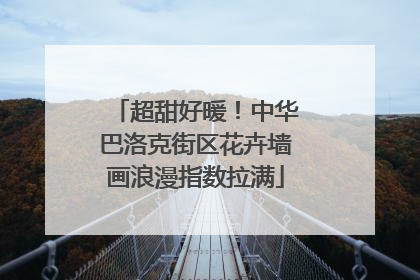 超甜好暖！中华巴洛克街区花卉墙画浪漫指数拉满