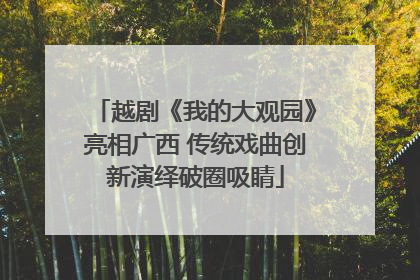 越剧《我的大观园》亮相广西 传统戏曲创新演绎破圈吸睛