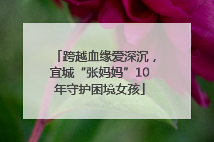 跨越血缘爱深沉，宜城“张妈妈”10年守护困境女孩