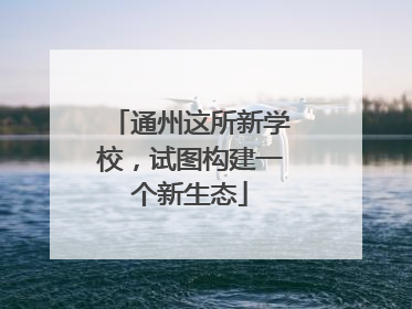 通州这所新学校，试图构建一个新生态