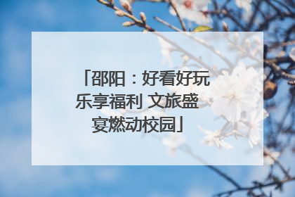 邵阳：好看好玩乐享福利 文旅盛宴燃动校园