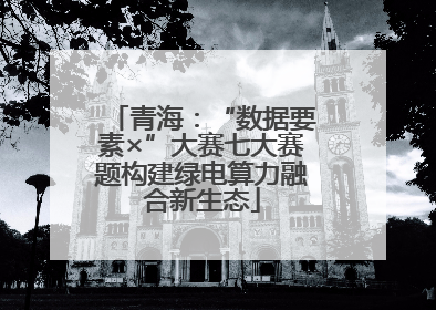 青海：“数据要素×”大赛七大赛题构建绿电算力融合新生态