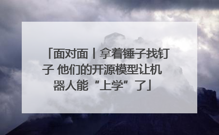 面对面丨拿着锤子找钉子 他们的开源模型让机器人能“上学”了