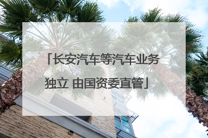 长安汽车等汽车业务独立 由国资委直管