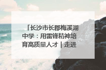 长沙市长郡梅溪湖中学：用雷锋精神培育高质量人才｜走进新时代“雷锋传人 长沙榜样”