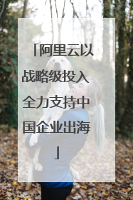 阿里云以战略级投入全力支持中国企业出海