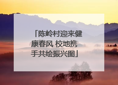 陈岭村迎来健康春风 校地携手共绘振兴图