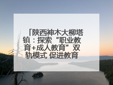 陕西神木大柳塔镇：探索“职业教育+成人教育”双轨模式 促进教育融合发展