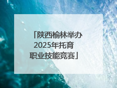 陕西榆林举办2025年托育职业技能竞赛
