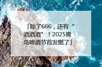 除了666，还有“酒酒酒”！2025青岛啤酒节首发燃了