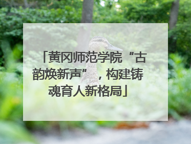 黄冈师范学院“古韵焕新声”，构建铸魂育人新格局