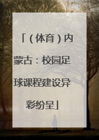 （体育）内蒙古：校园足球课程建设异彩纷呈