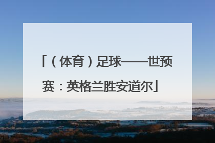（体育）足球——世预赛：英格兰胜安道尔