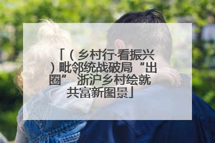 （乡村行·看振兴）毗邻统战破局“出圈” 浙沪乡村绘就共富新图景