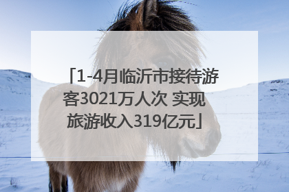 1-4月临沂市接待游客3021万人次 实现旅游收入319亿元