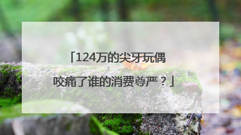124万的尖牙玩偶 咬痛了谁的消费尊严？