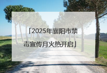2025年襄阳市禁毒宣传月火热开启