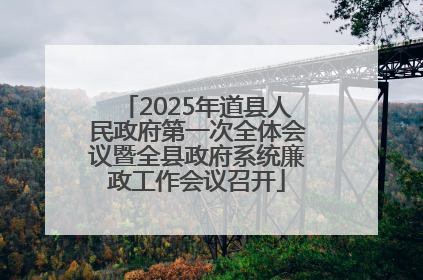 2025年道县人民政府第一次全体会议暨全县政府系统廉政工作会议召开