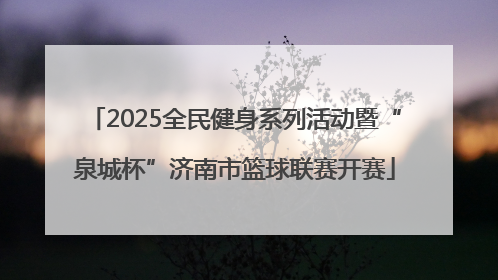 2025全民健身系列活动暨“泉城杯”济南市篮球联赛开赛