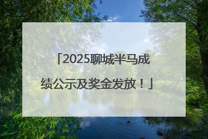 2025聊城半马成绩公示及奖金发放！