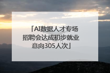 AI数据人才专场招聘会达成初步就业意向305人次